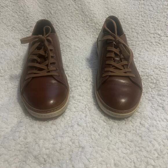 To Boot New York Adam Derrick Brown Leather Sneakers Made in Italy Size 11 Dress